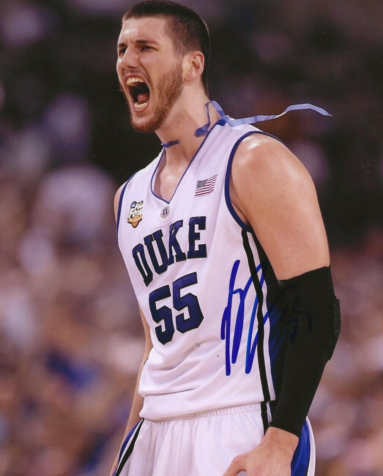 Brian Zoubek signed Duke Blue Devils 8x10 Photo Poster painting autographed 3