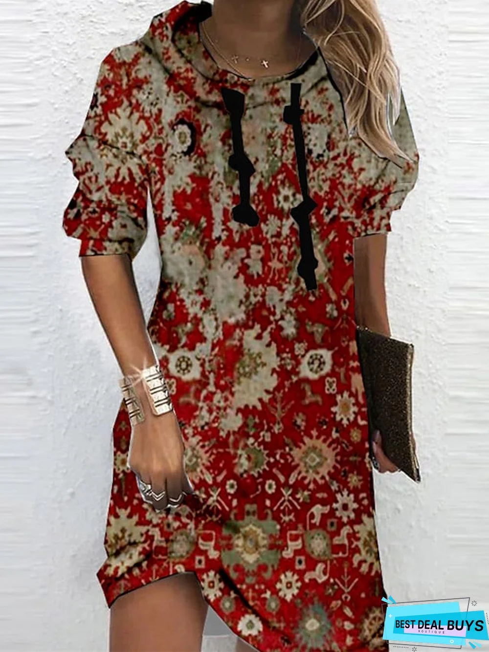 Women&lsquo;s Hoodie Dress Winter Dress Sweatshirt Dress Winter Dress  Green Blue Purple Long Sleeve Floral Print Winter Fall Hooded Vacation Casual Fall Dress 2022 S M L XL XXL 3XL