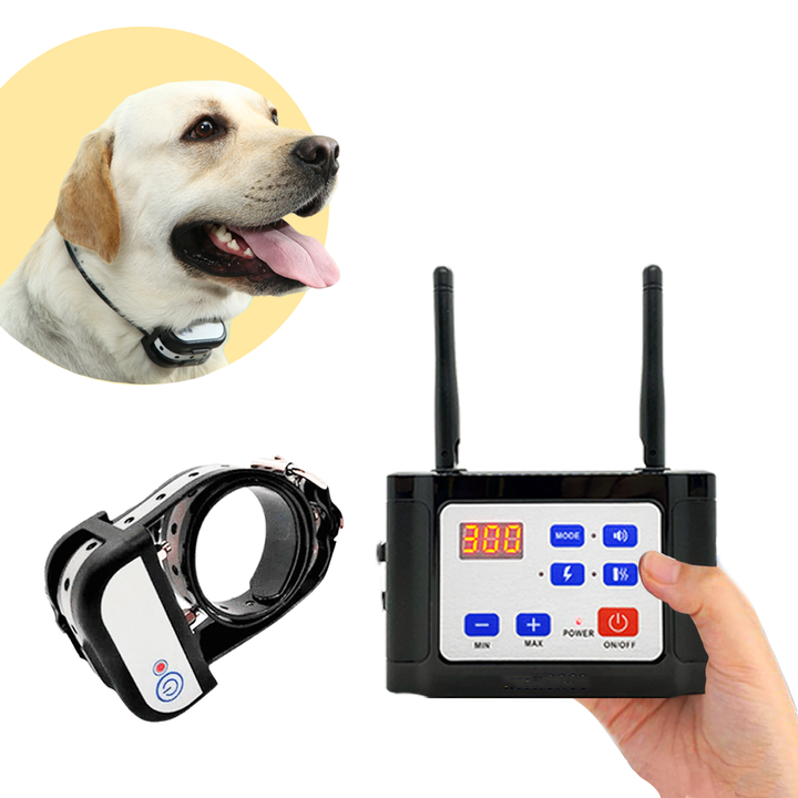 2-in-1 Wireless Dog Fence & Outdoor Training Collar, Dog Containment System