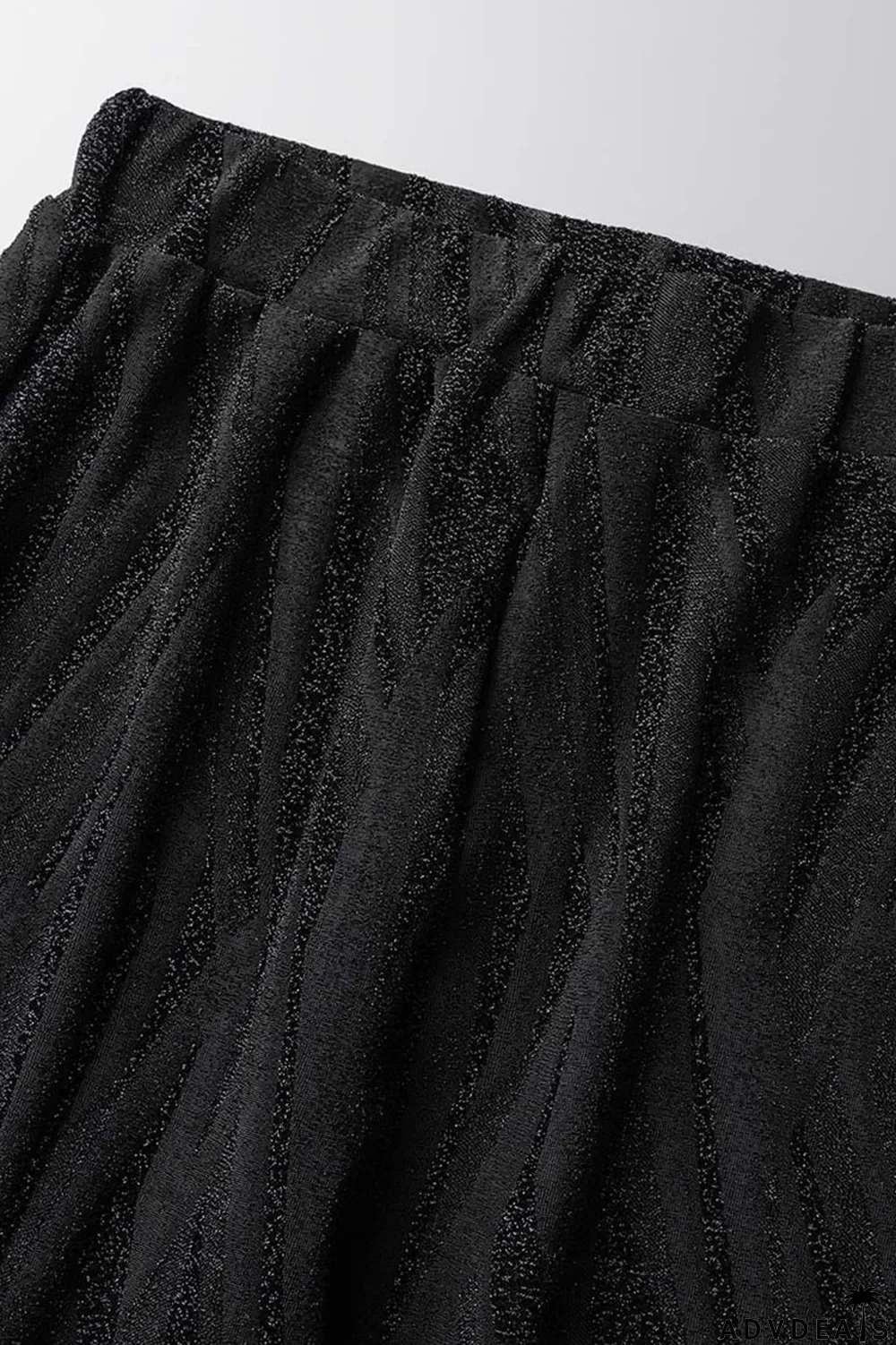 Black Sexy Print Bandage Patchwork V Neck Long Sleeve Two Pieces