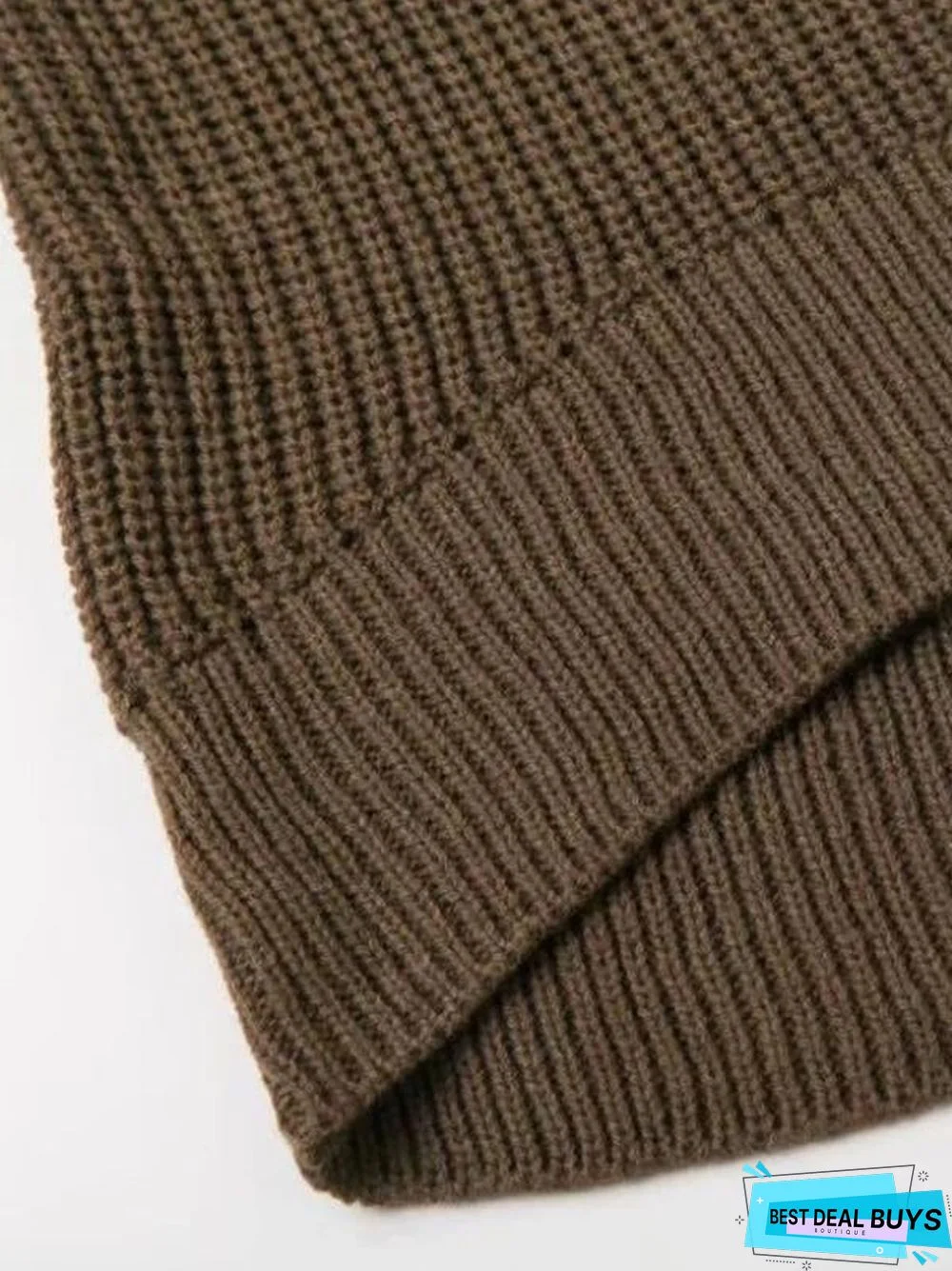 Knitting Off-The-Shoulder Puff Sleeves Sweater Tops