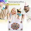 DIY PU Diamond Painting Tissue Box Kit Desktop Tissue Holder with Rhinestone Diamond Desk Decorative Tissue Box for Adults Desktop Storage Organizer (Mandala)