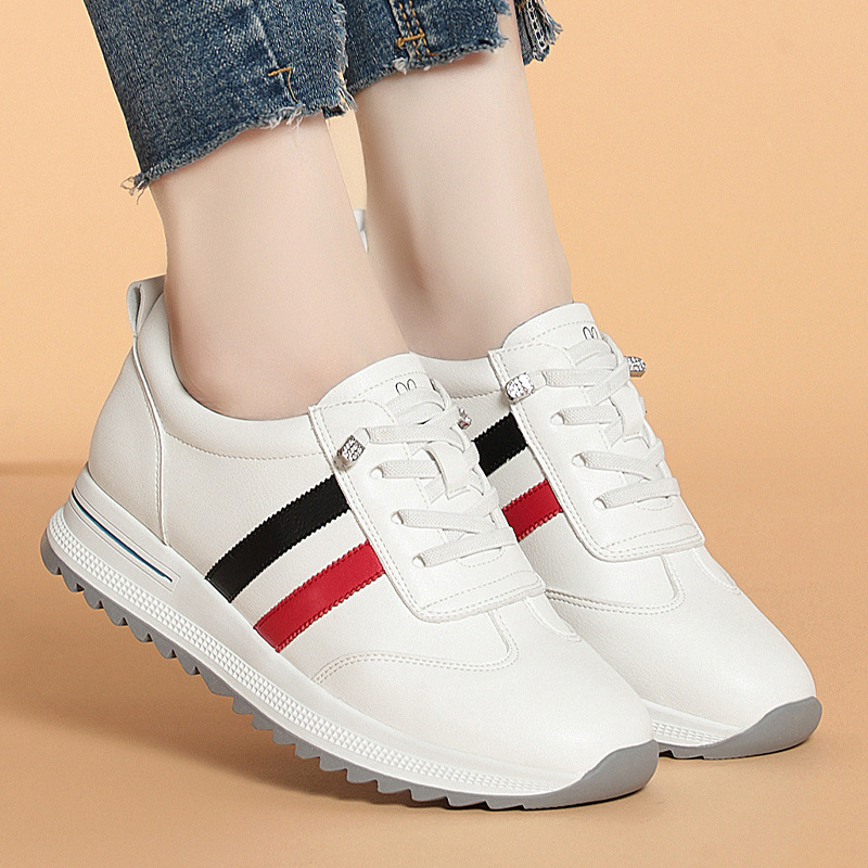 Tarewheels funky womens shoes Women Water Proof Solid Comfort Sneakers Breathable Sports Shoes Outdoor Walking Flats Spring Casual Soft Leather Shoes 2025