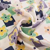 Colorful Design 70x70xm Floral Silky Scarf