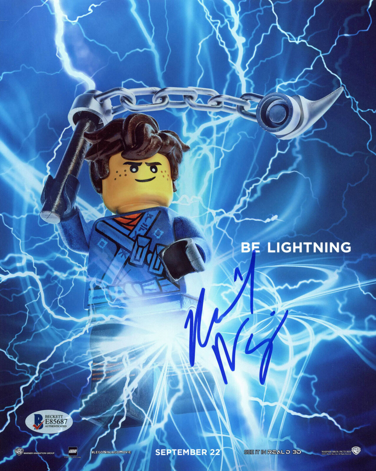 Kumail Nanjiani The Lego Ninjago Movie Authentic Signed 8x10 Photo Poster painting BAS #E85687