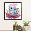 Flauschiger Vogel - speziell geformtes Diamantgemälde - 30*30cm