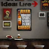 BEER ALWAYS TASTE BETTER IN THE GARAGE - Vintage Metal Signs(12*16Inch) - Bar