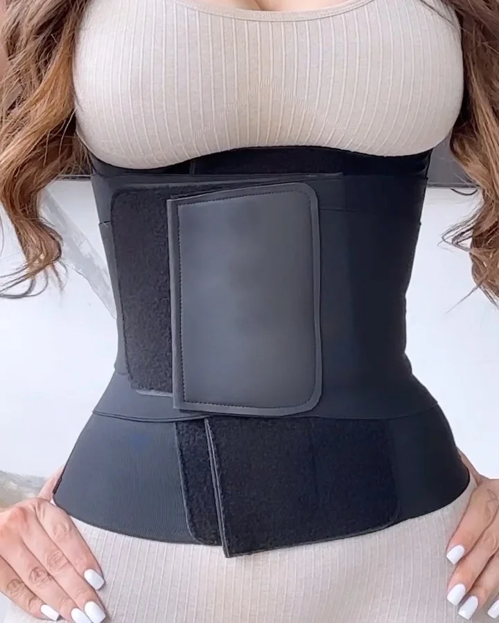 Latex Waist Trainers Vest for Women Plus Size Waist Cincher Corset Fajas Triple Belts