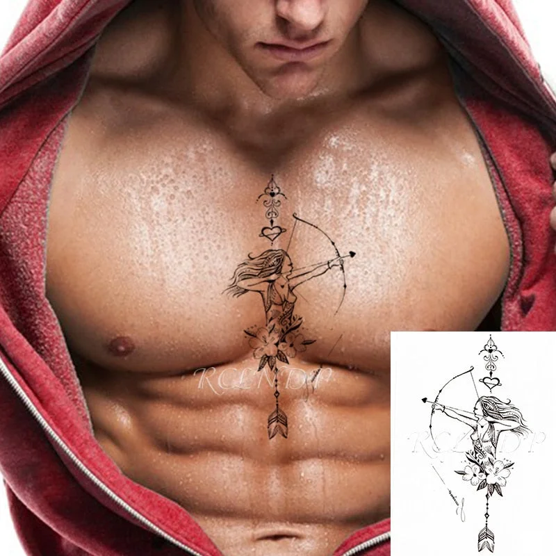 Waterproof Temporary Tattoo cartoon Japanese girl bow Sticker flash tatto fake tatoo large darkness tattoos for women men lady