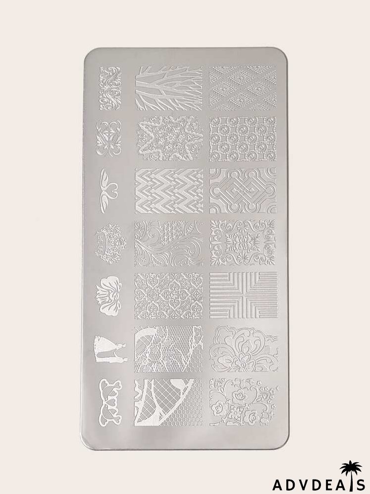 3pcs Nail Art Printing Steel Plate