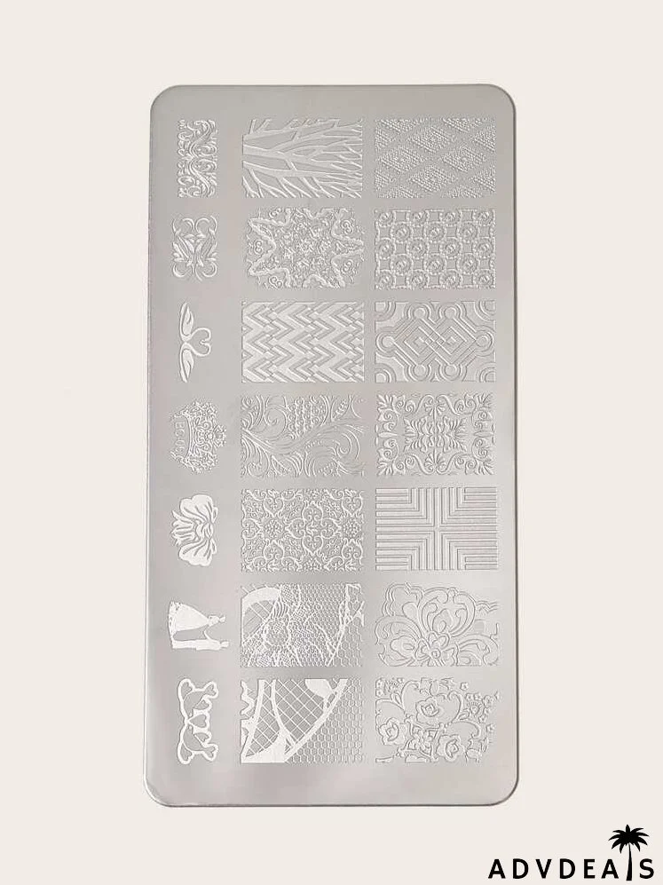 3pcs Nail Art Printing Steel Plate