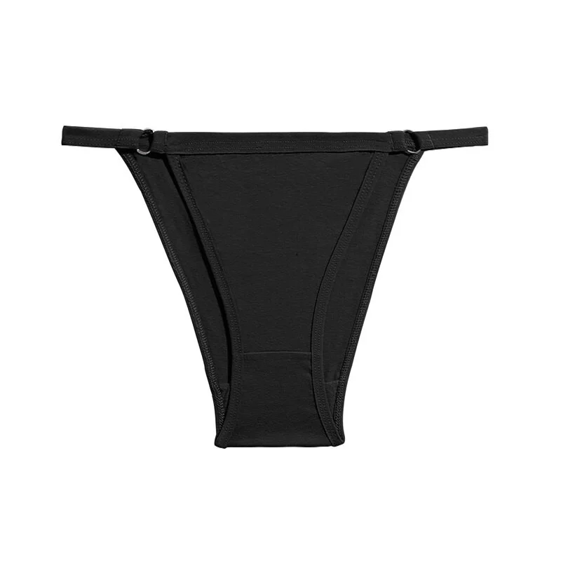 Billionm Women Panties Sexy Cotton Underwear Hollow Out Waist Band Thong Solid Color Soft Underpants Female New Intimates Lingerie