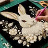 DIY Pearl Painting Rabbit for Home Wall Decor with Frame(30x30cm)