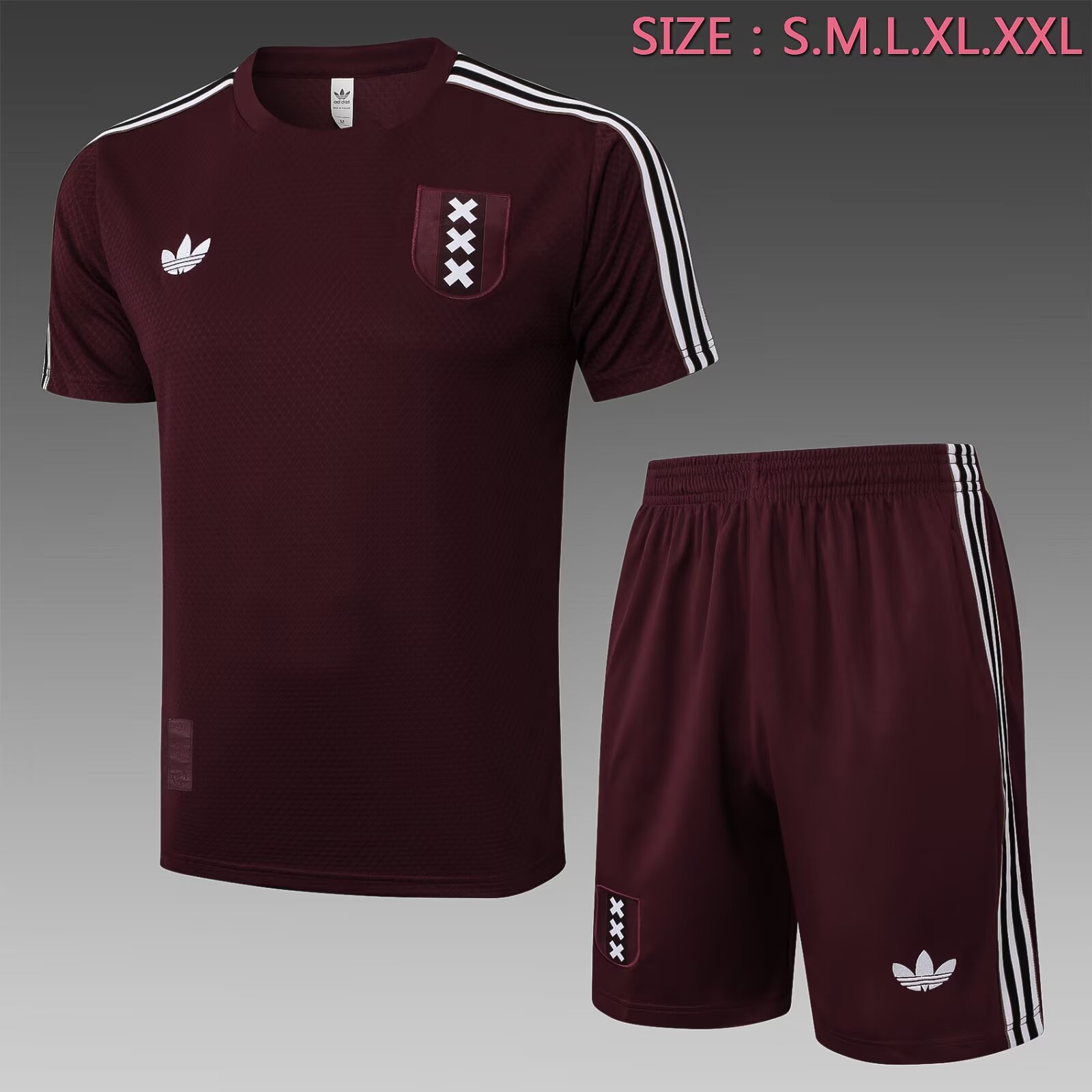 2025/2026 Short sleeved Ajax pre-match training Jersey+Shorts