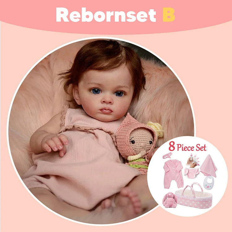 20" Reborn Baby Dolls Realistic Soft Weighted Body Touch Real Cloth Body Reborn Cute Toddler Baby Girl Matti Rebornartdoll® RSAW-Rebornartdoll®