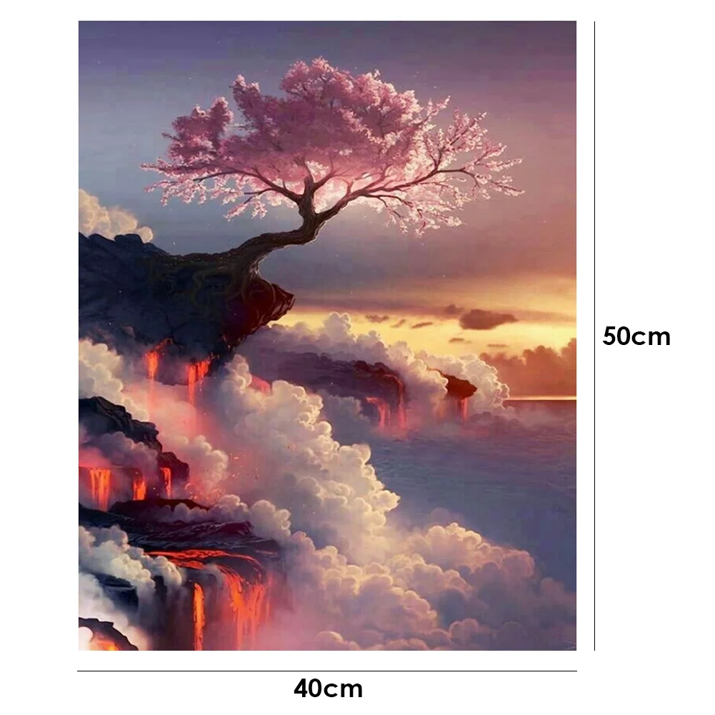 Flower on Clouds - Paint By Number(40*50cm)