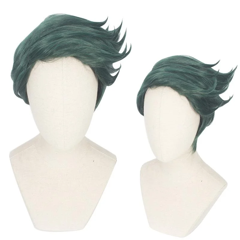 JoJo's Bizarre Adventure: Diamond Is Unbreakable Rohan Kishibe Deep Green Cosplay Wig