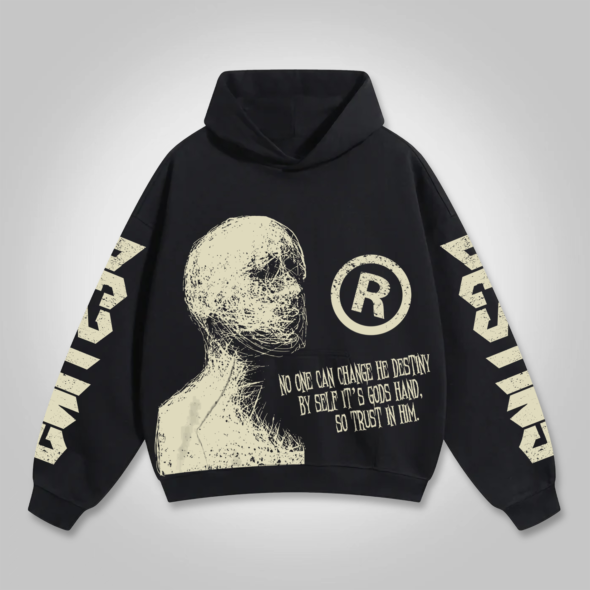Sopula Vintage Destiny Mummy Graphic Pockets Hoodie - SOPULA