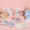 4PCS Cute Cartoon A7 Mini Portable Writing Paper Notebooks Diary Meeting Stationery Gift