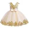 Flower Girl Dress Elagent Baptism Birthday Party Wedding Lace Tutu Dress - honeylives