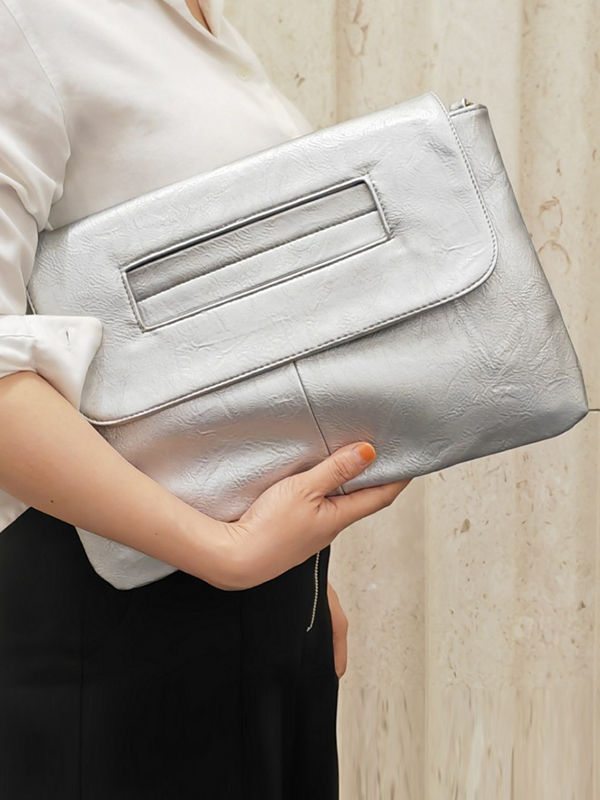 Split-Joint Hollow Handbags Crossbody Bags Bags SILVER-One_size