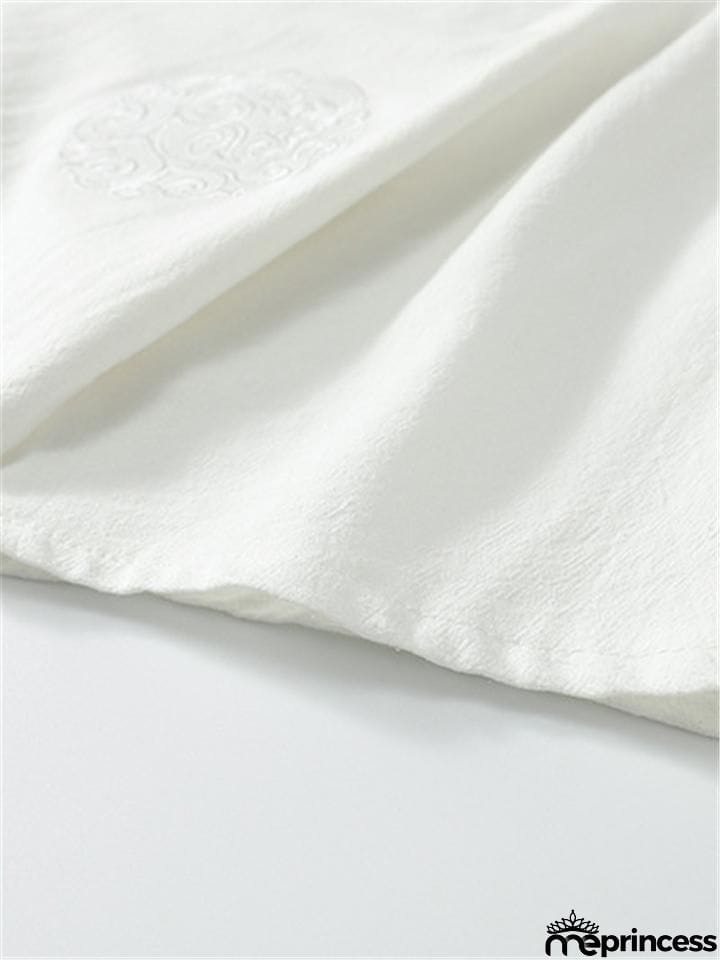 Loose Comfy Retro Print V Neck Short Sleeve T-Shirts