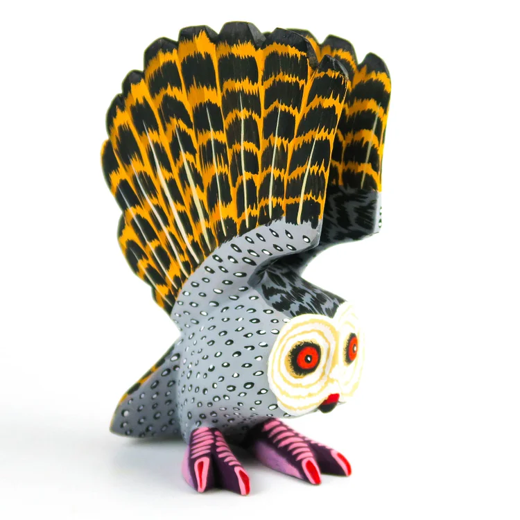 Barn Owl - Oaxacan Alebrije Wood Carving - Eleazar Morales