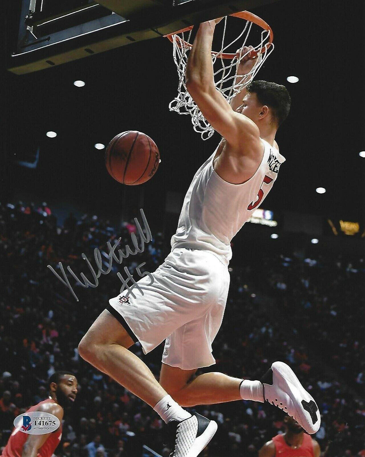 Yanni Wetzell Signed 8x10 Photo Poster painting BAS Beckett COA SDSU Aztecs Basketball Picture 5