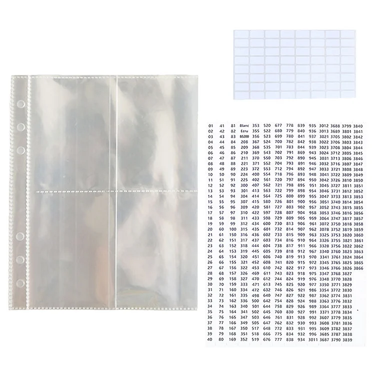 DIY Diamond Painting Storage Book Clear Loose Leaf Self Sealing Plastic Bags gbfke