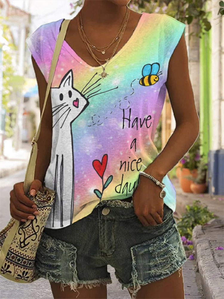 Rainbow Have A Nice Day Tank Top