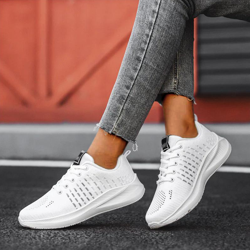 Women Fashion Mesh Breathable Walking Tennis Shoes