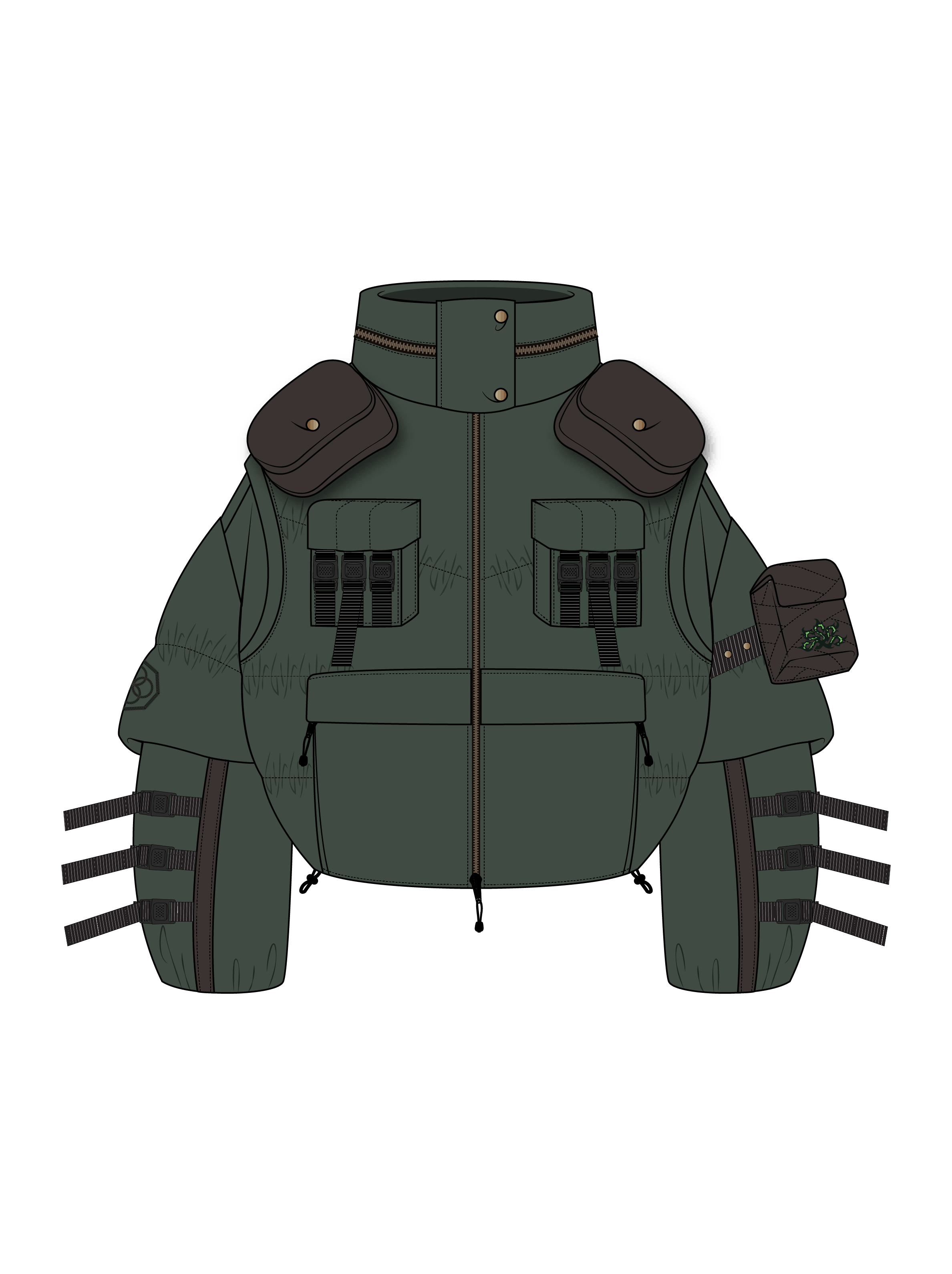 "NINJA”  Puffer Jacket