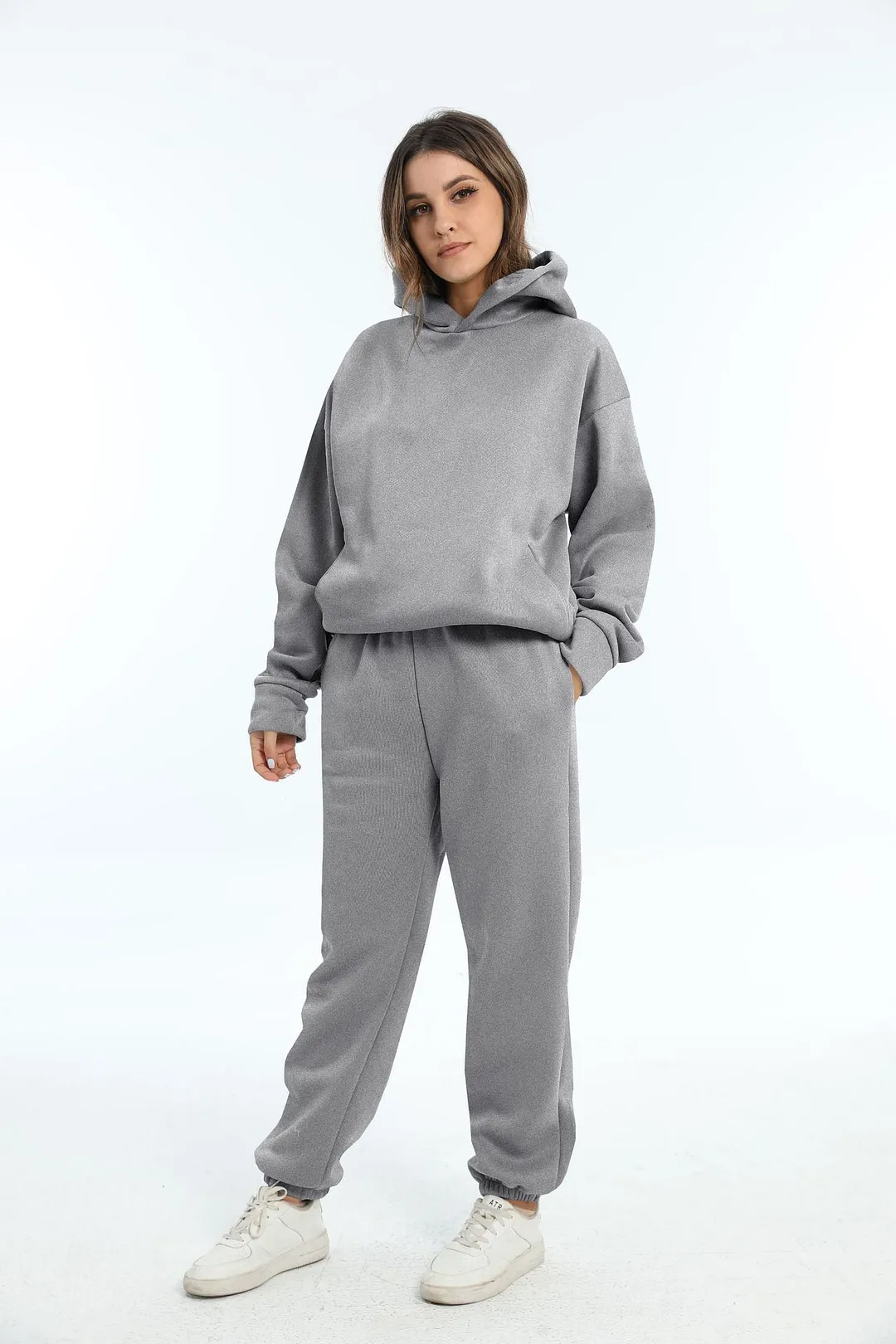 Nigikala Nigikala And Winter Women's Casual Fashion Thick Long-Sleeved Trousers Two Sets