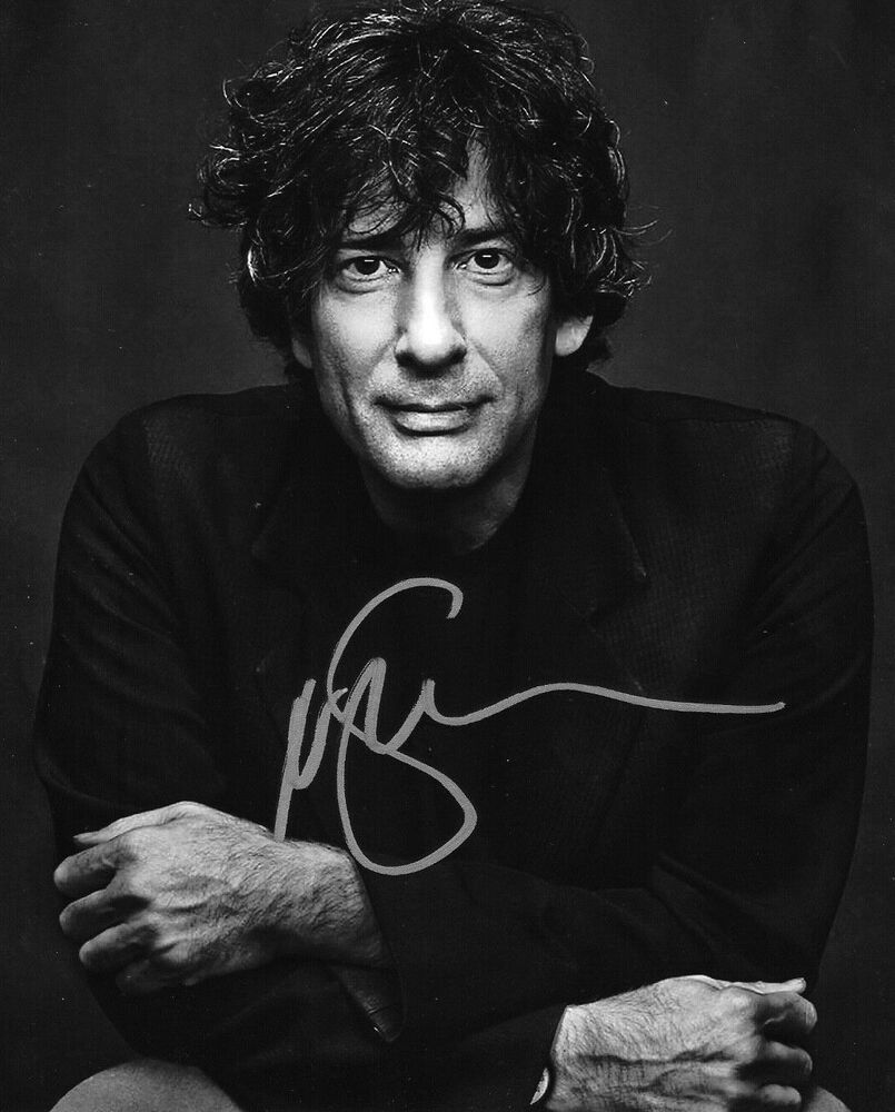 * NEIL GAIMAN * signed autographed 8x10 Photo Poster painting * SANDMAN * AMERICAN GODS * 3