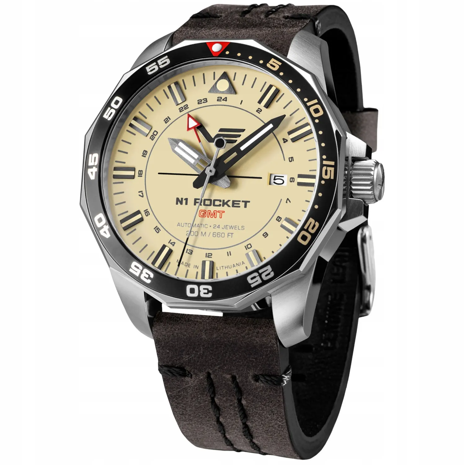 Pánske hodinky Vostok Europe NH34-225A713, hnedé