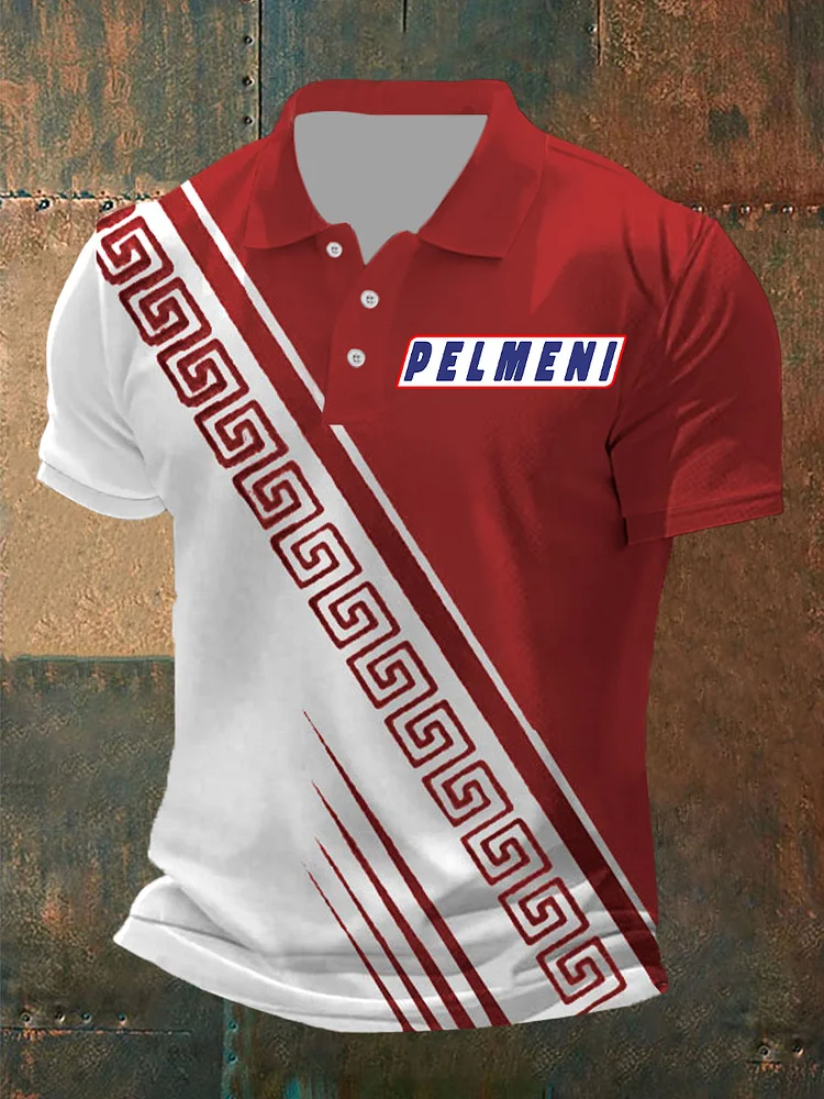 Pelmeni Kurzarm-Polos hirt für Männer