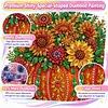 Pumpkin Framed Special Shape Diamond Painting Kit 25x25cm for Adults