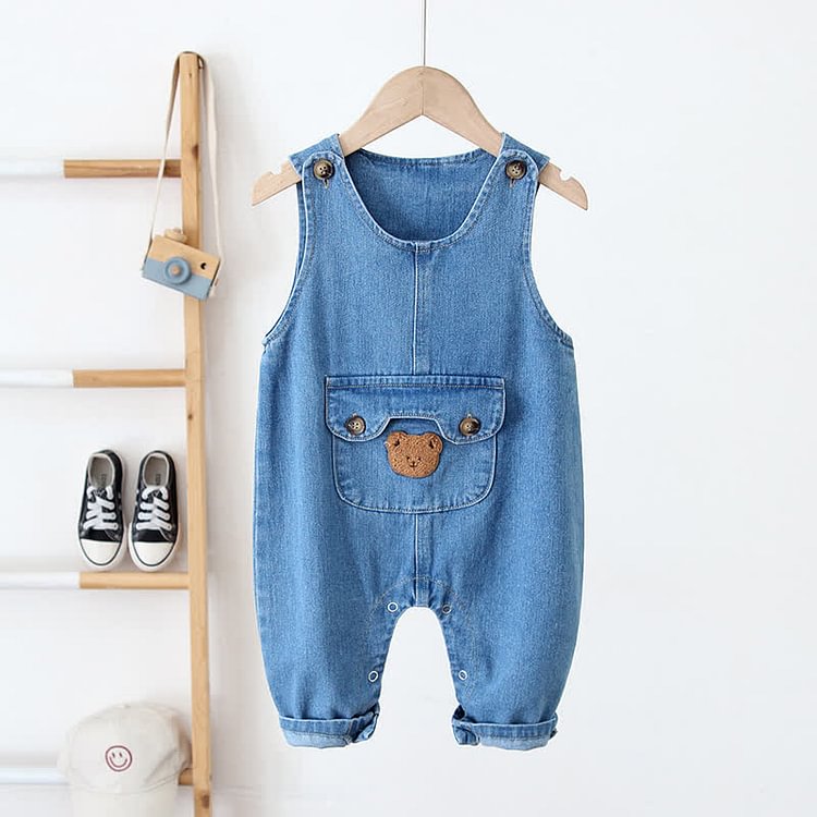 Baby Bear Denim Casual Suspender