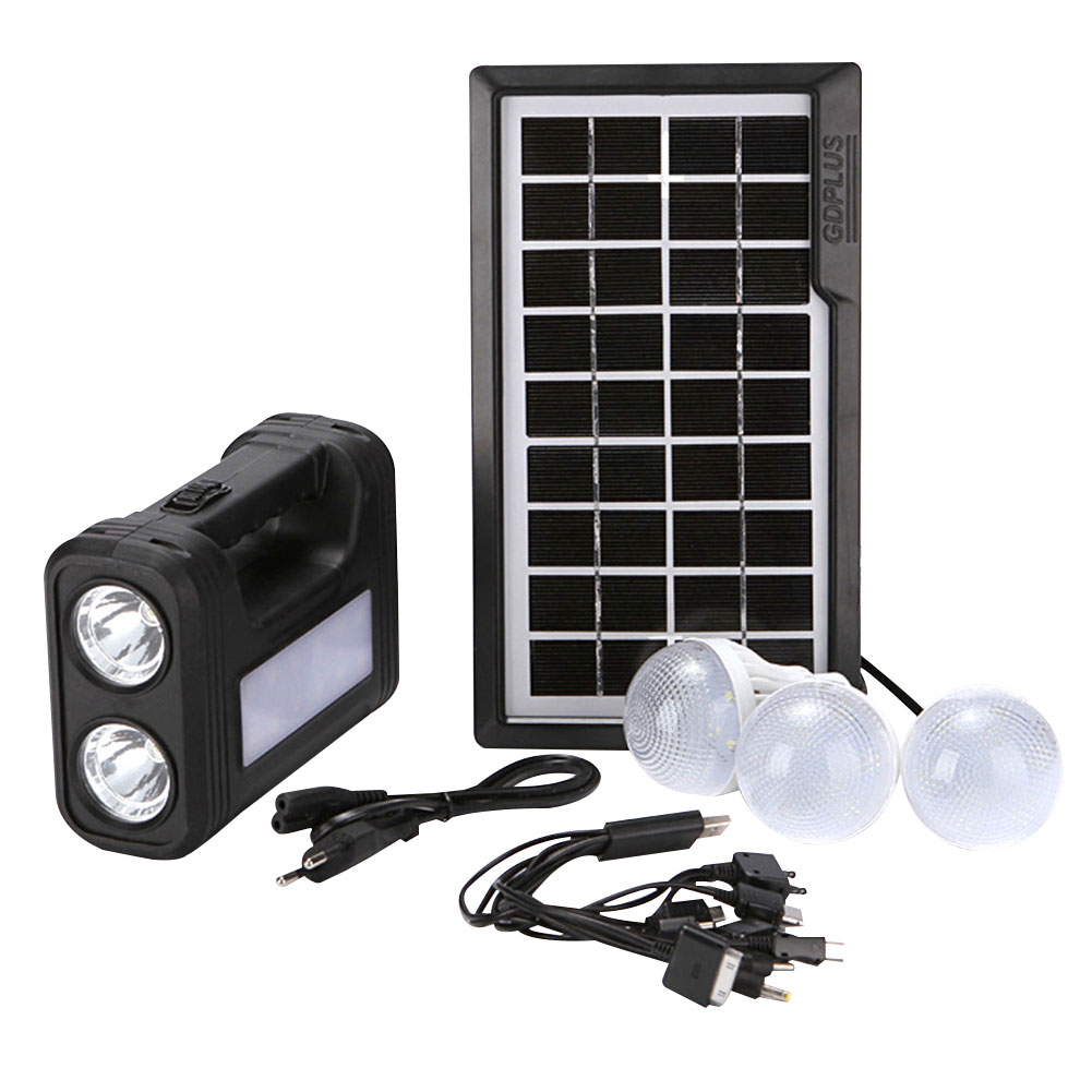 

Solar Lighting Panel Generator System 30W USB Charging Energy Saving Bulb, 501 Original