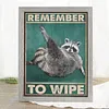 Remember To Wipe-11CT Stamped Cross Stitch 40*55cm tapestrymarket