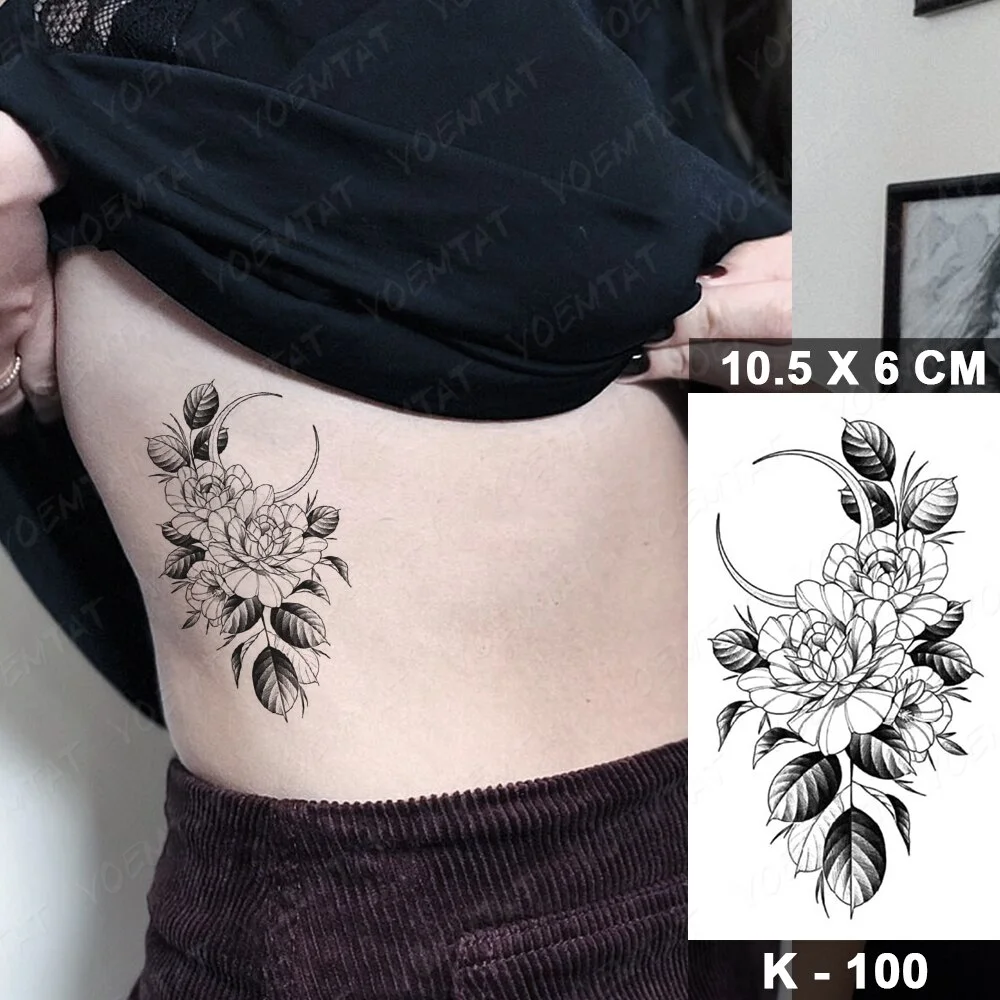 Sdrawing Temporary Tattoo Sticker Old School Flash Tatoo Dark Snake Scorpion Arm Wrist Fake Tatto For Body Art Women Men