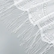 Thepearlpad Women Luxury Lace Scarf Shawls Solid Color Tessles Triangle Scarf Sexy Hollow Out Foulard Stoles Female Embroidery Hijab Turban