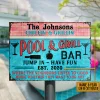Swimming Pool Jump In Have Fun Custom Classic Metal Signs, Pool Decorating Ideas