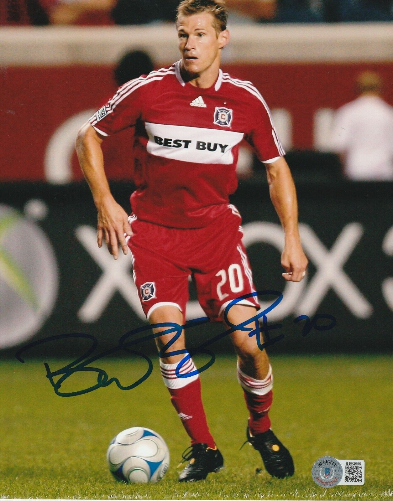 BRIAN McBRIDE Signed SOCCER 8x10 Photo Poster painting w/ Beckett COA (BAS)