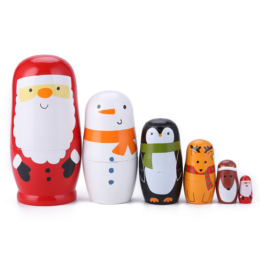 

Cute Hand-painted Matryoshka Nesting Dolls, 501 Original