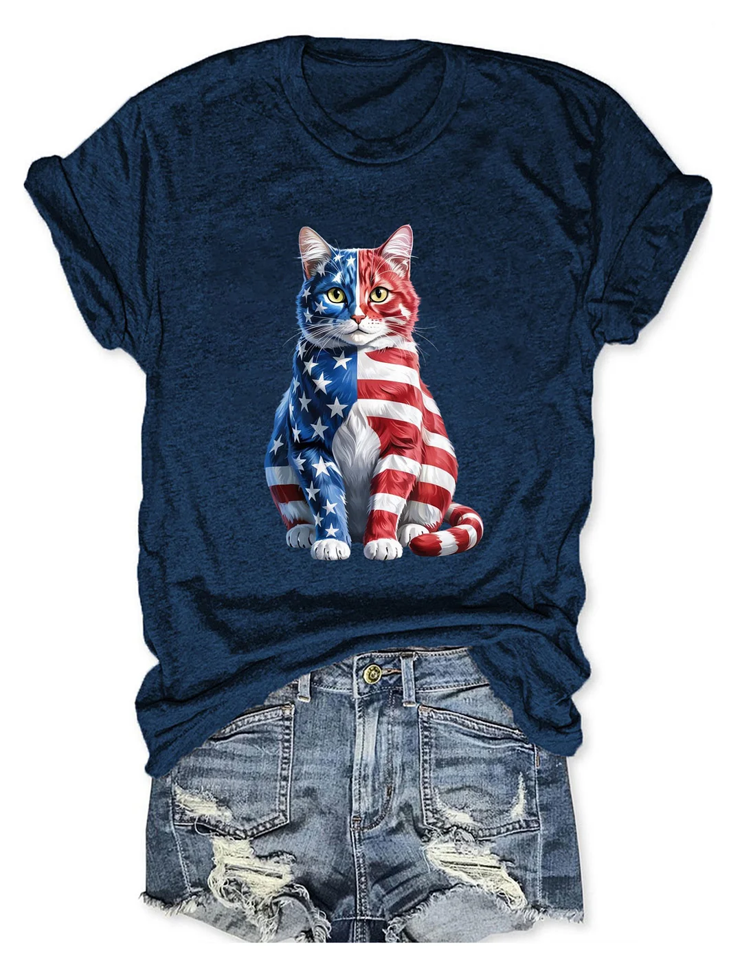 4th Of July Cat T-shirt