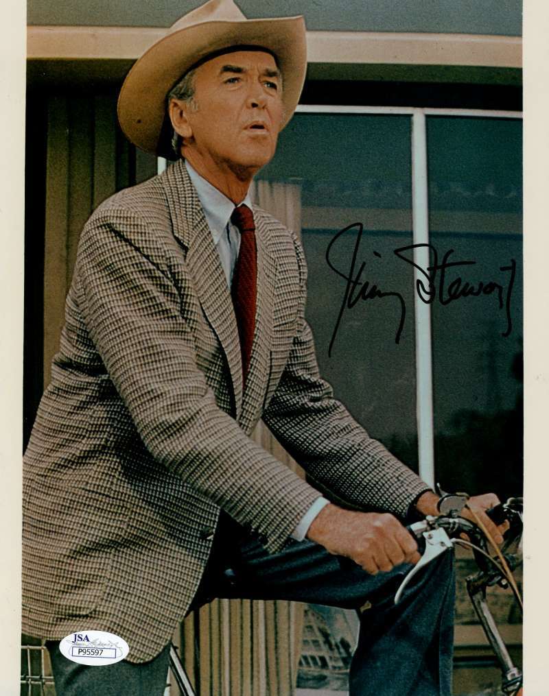 Jimmy James Stewart Jsa Coa Color Hand Signed 8x10 Photo Poster painting Authentic Autograph