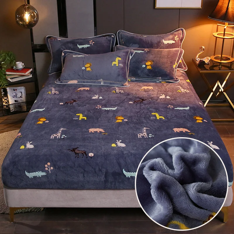 Warmth Heating Micro Fleece Extra Soft Cozy Velvet Plush Fitted Bed Sheet