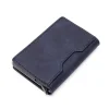 New Magnetic Self-elastic Card Holder Ultra-thin Aluminum Alloy Anti-theft Card Holder Men's Business Multi-functional Wallet