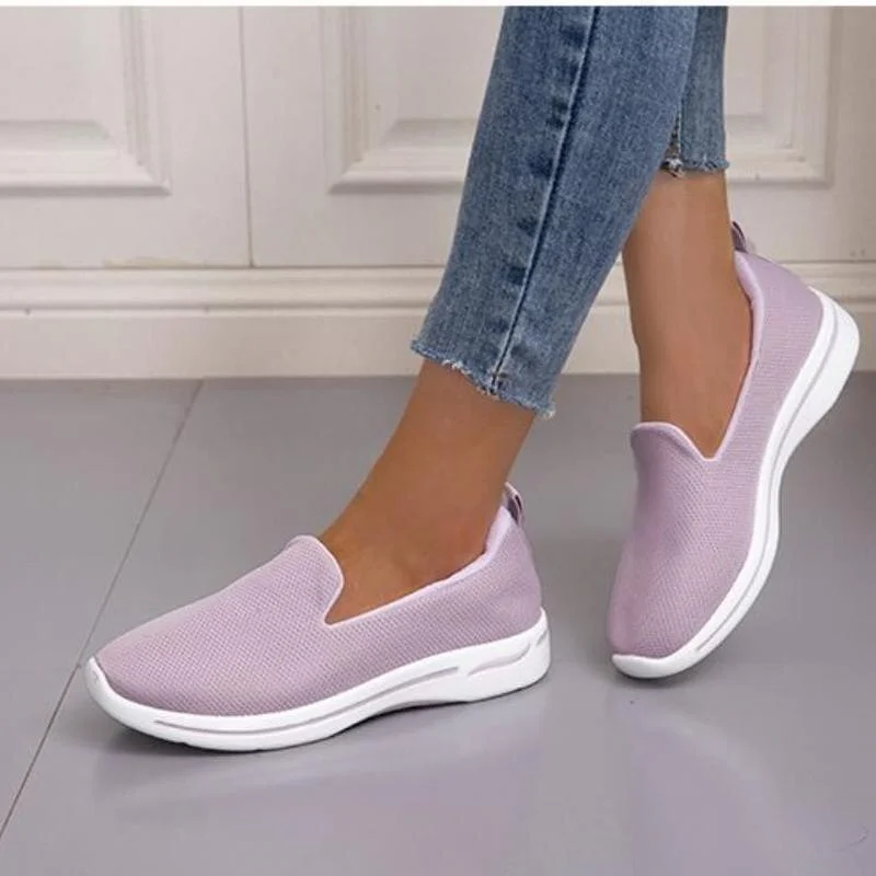 Pongl Autumn Women Casual Sport Sneakers Women's Breathable Slip-On Shoes Female Light Platform Shoes Zapatillas Mujer 320-0